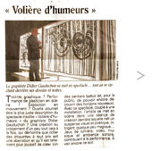 Didier Gauduchon - Volière d'humeurs